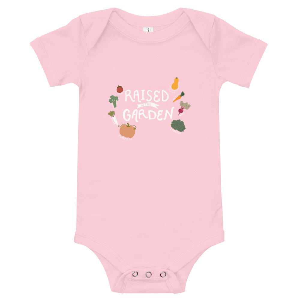 Raised In The Garden Baby Onsie