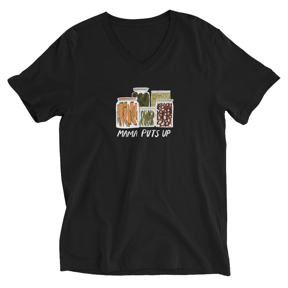 Mama Puts Up V-Neck T-Shirt