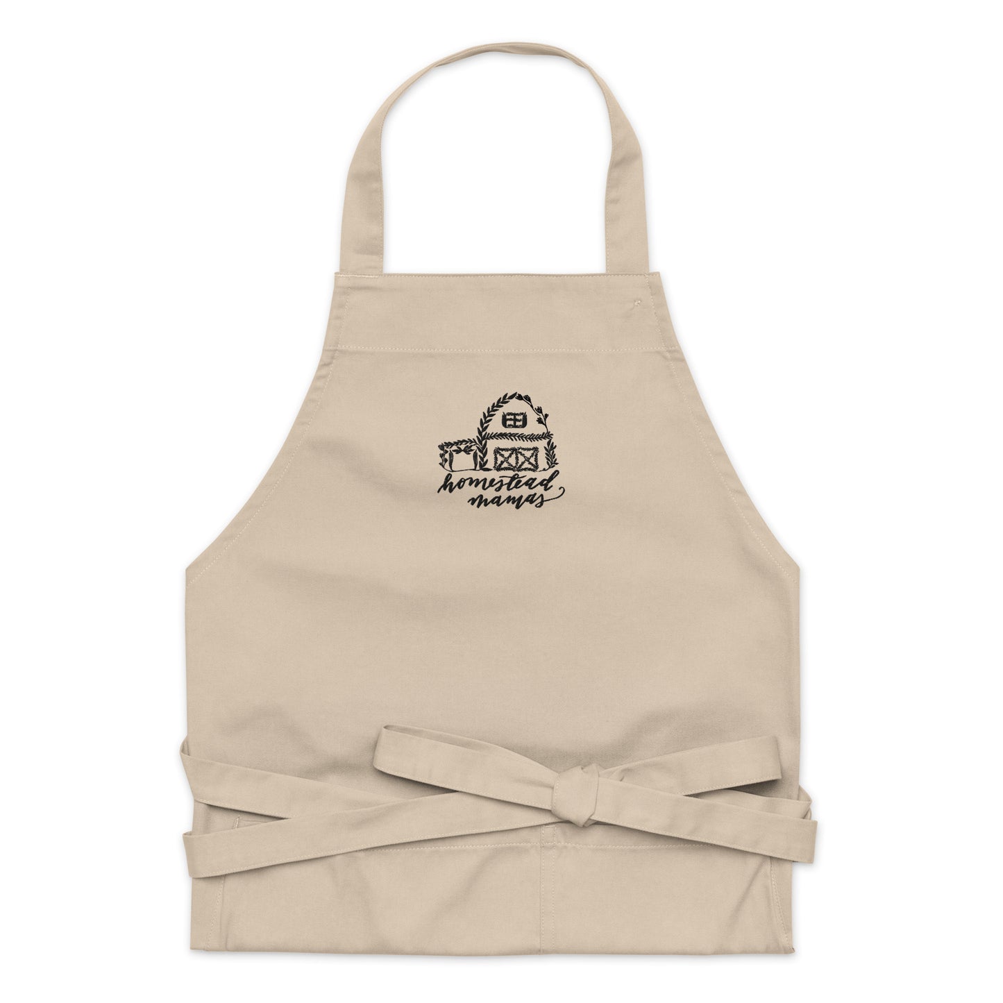 Homestead Mamas Logo Organic cotton apron