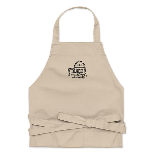 Homestead Mamas Logo Organic cotton apron